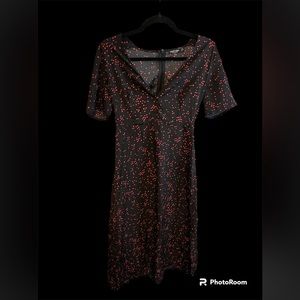 Flowy polka dot dress